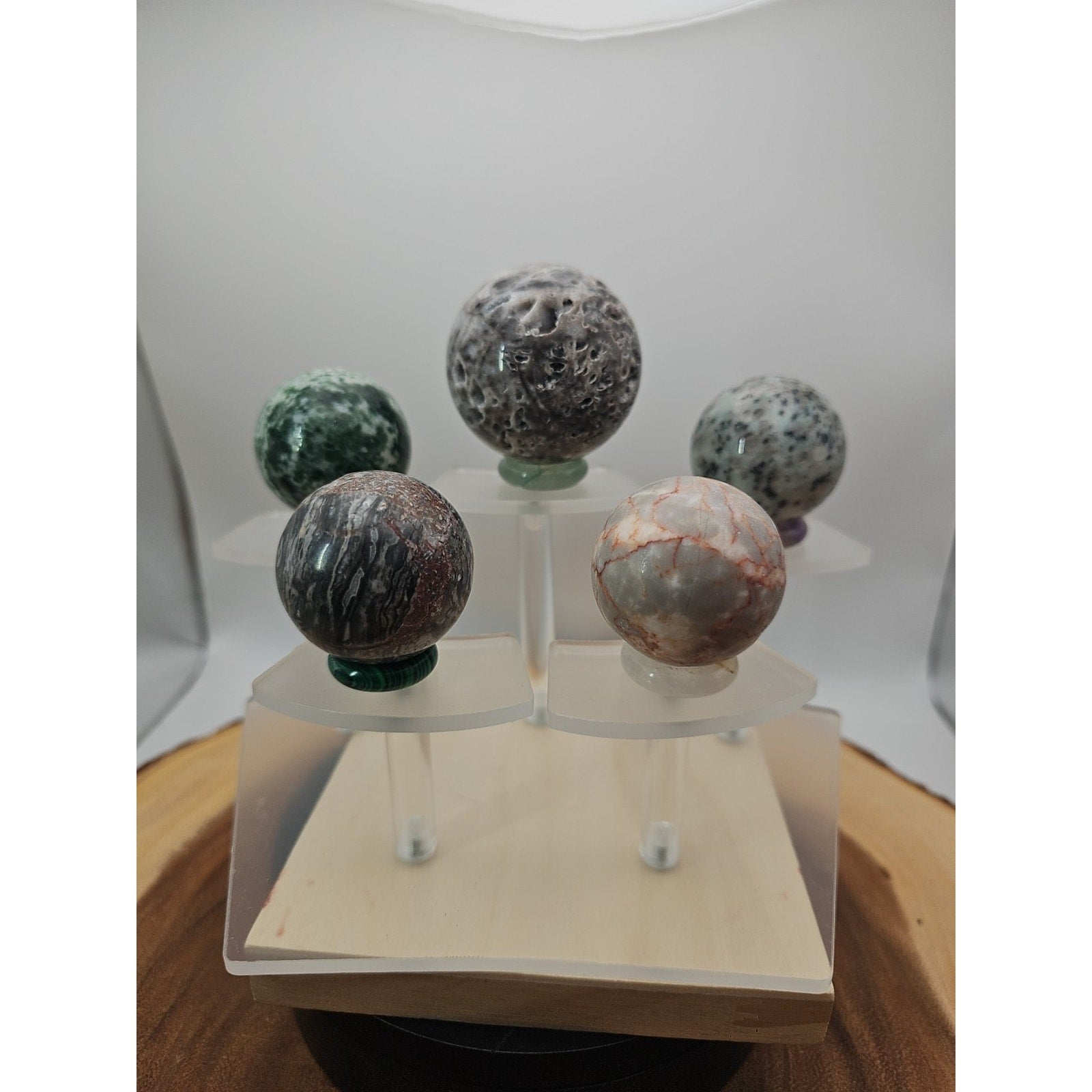 Ocean Jasper Sphere W/stand