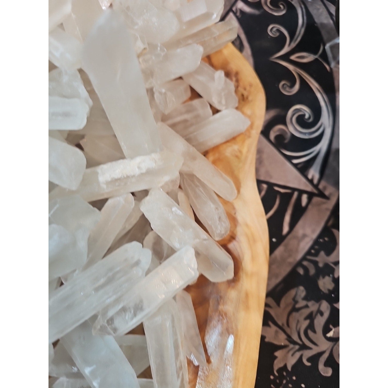 1lb Natural Clear Quartz Crystal Points Original Stones Brazil