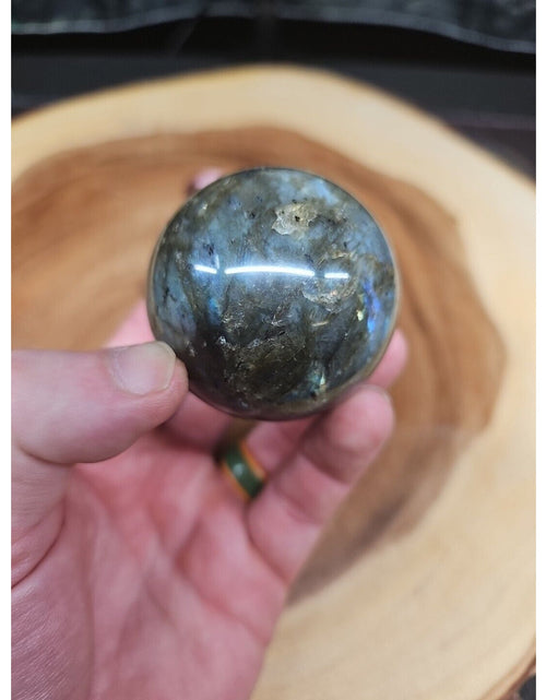 Load image into Gallery viewer, Labradorite Sphere 50mm W/Stand
