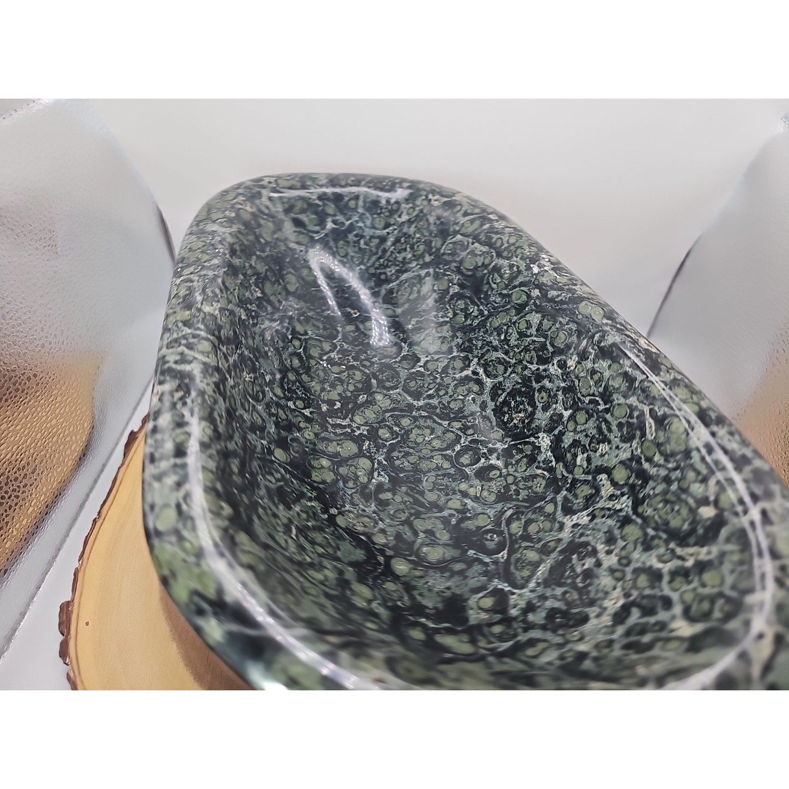 14LB Natural Kambaba Jasper Quartz Crystal  Bowl