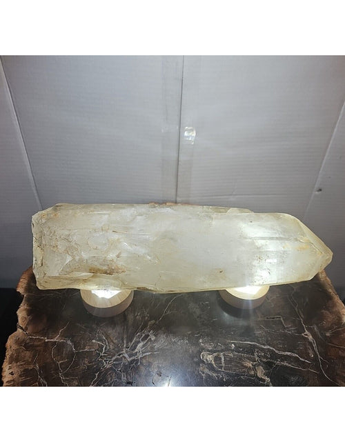 Load image into Gallery viewer, 8.7LB 12.9“ Natural Raw Clear White Quartz Crystal Point Rough Stone Rock Brazil
