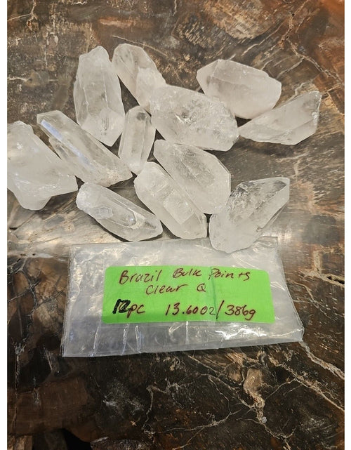 Load image into Gallery viewer, 13.7oz Quartz Crystal Points From Brazil
