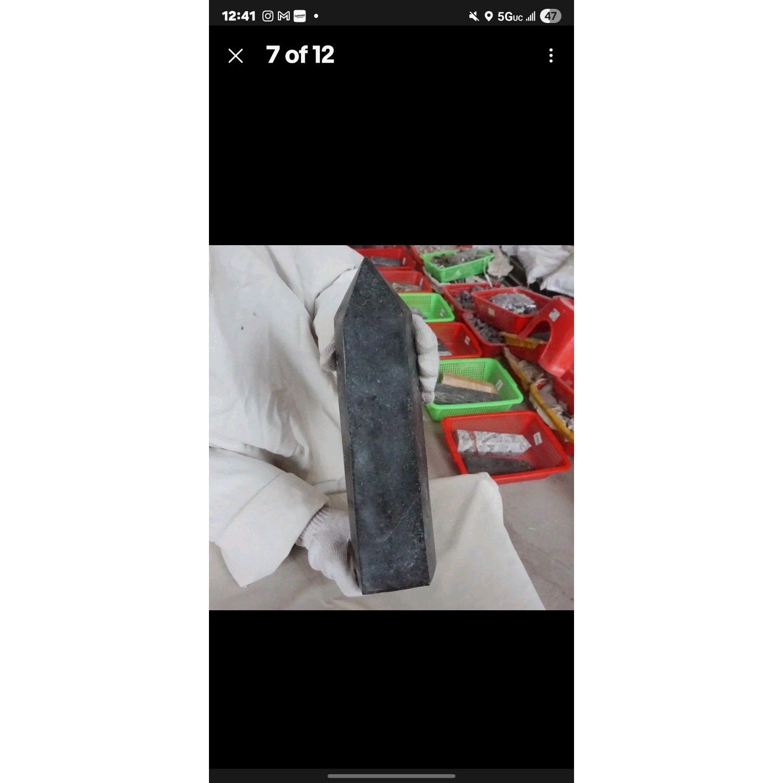 10.5LB 13" Natural Ancient Jasper Black Toumaline Crystal Tower Points Healing
