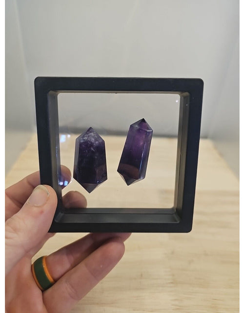 Load image into Gallery viewer, Natural Purple Amethyst Quartz Crystal Point Wand Healing Stone 4-5cm
