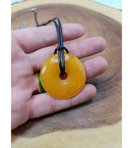 Lucky Pendant 16in Cord Necklace