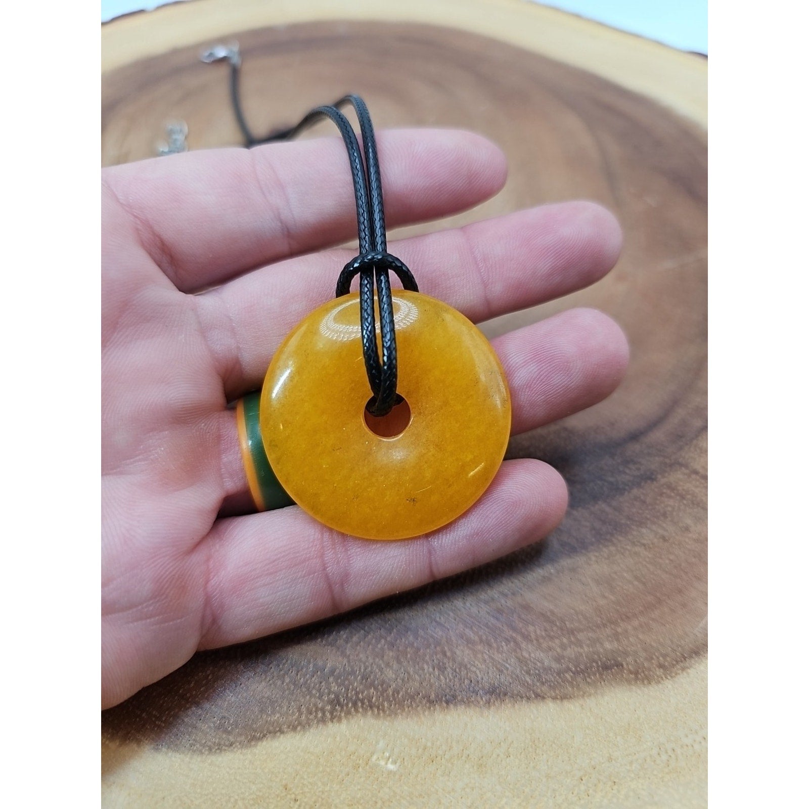 Lucky Pendant 16in Cord Necklace
