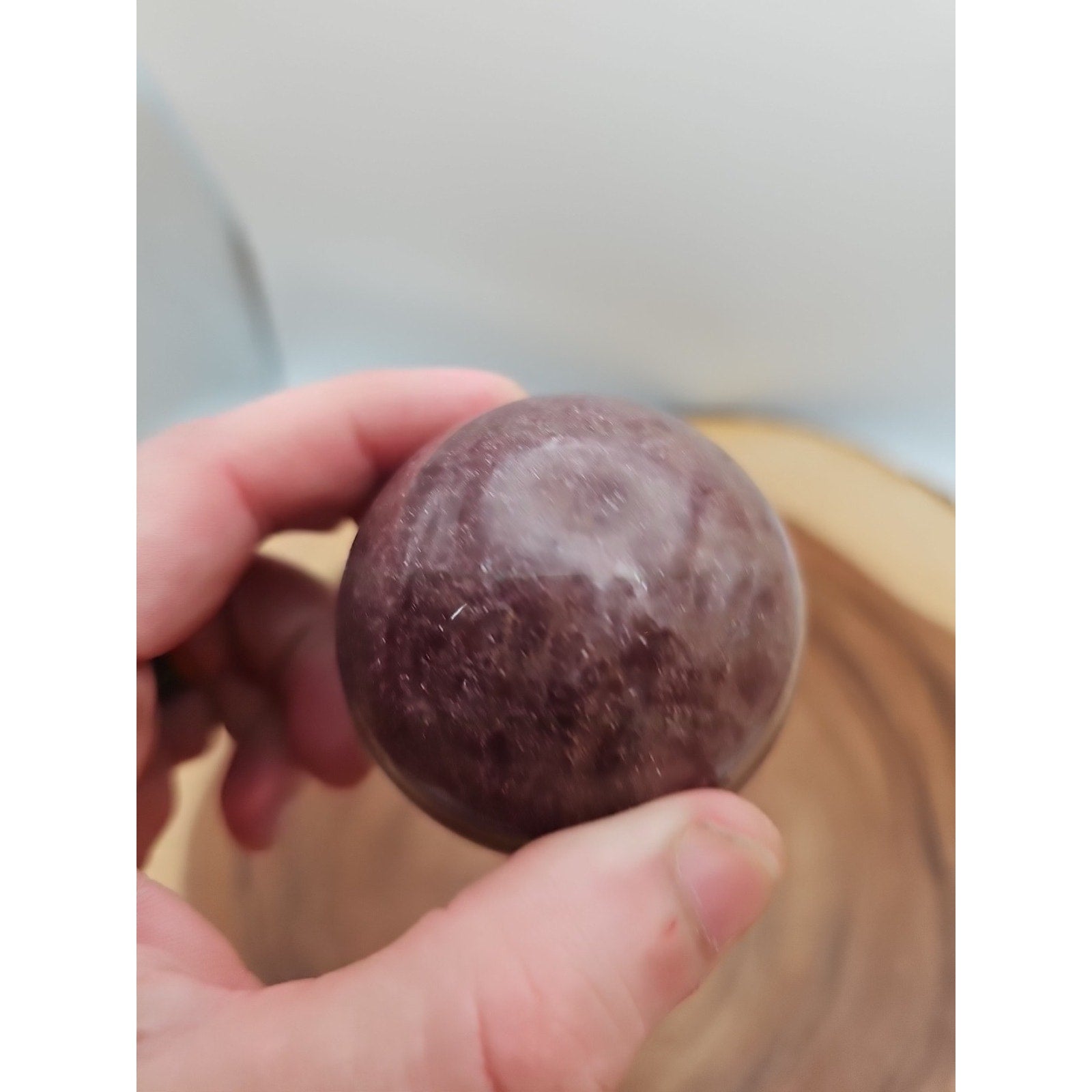 Strawberry Quartz Crystal Sphere 260g 55mm