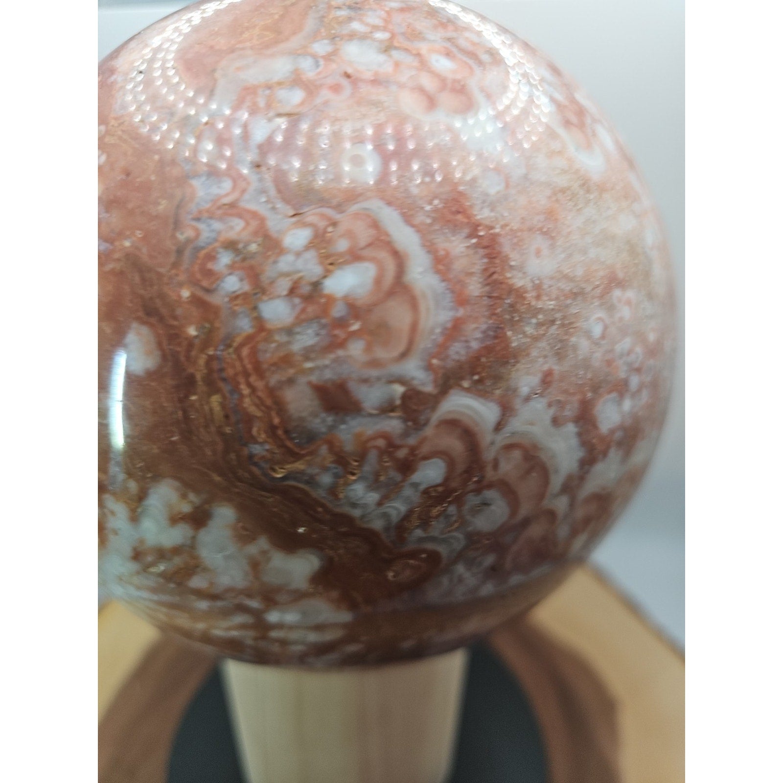 10.42LB Natural Chocolate Agate Sphere Ball Reiki Gem