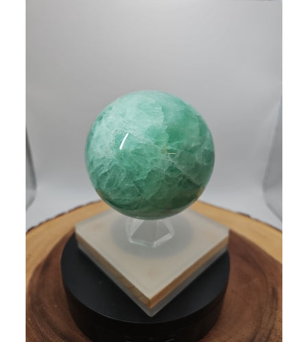 2.80 Natural Rainbow Fluorite Quartz Crystal Sphere Ball Polished Healing