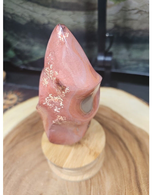 Load image into Gallery viewer, 1.25LB 1Pcs Natural Polychrome Ocean Jasper Crystal Flame Point Carved Healing
