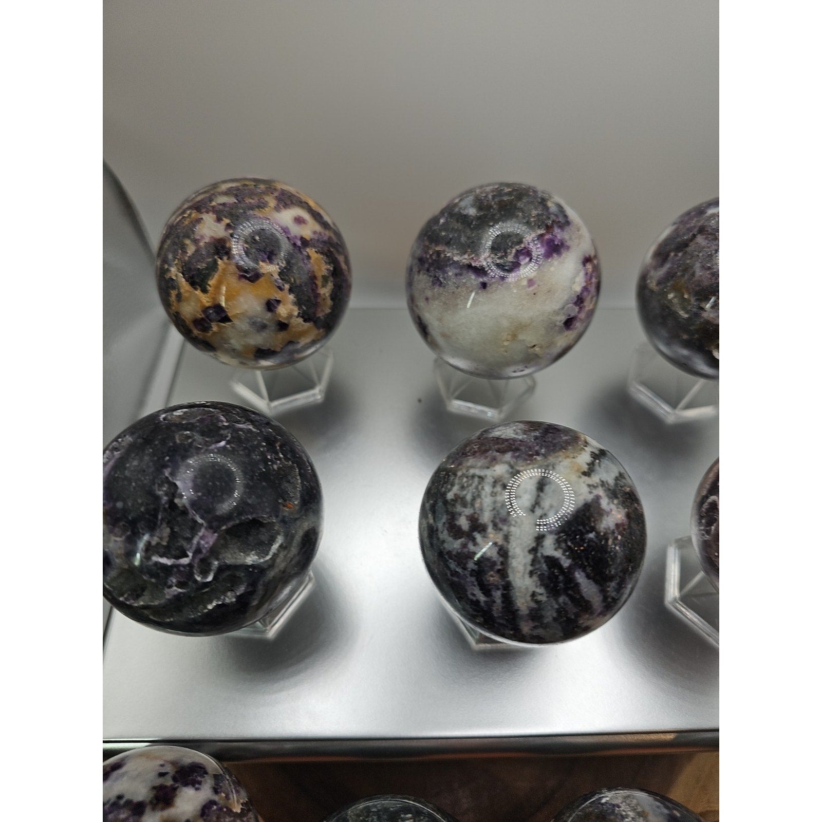 55mm To 65mm Natural Sphalerite Quartz Crystal W/wooden Stand 1 Each