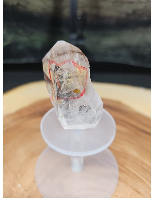 Load image into Gallery viewer, Quartz Crystal cluster Natural W/trapped Water 2 Spots 53gr
