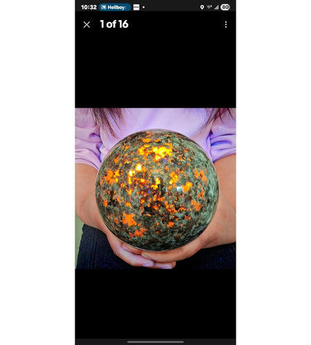 6.71LB Natural Volcano Quartz Sphere Crystal Ball Healing