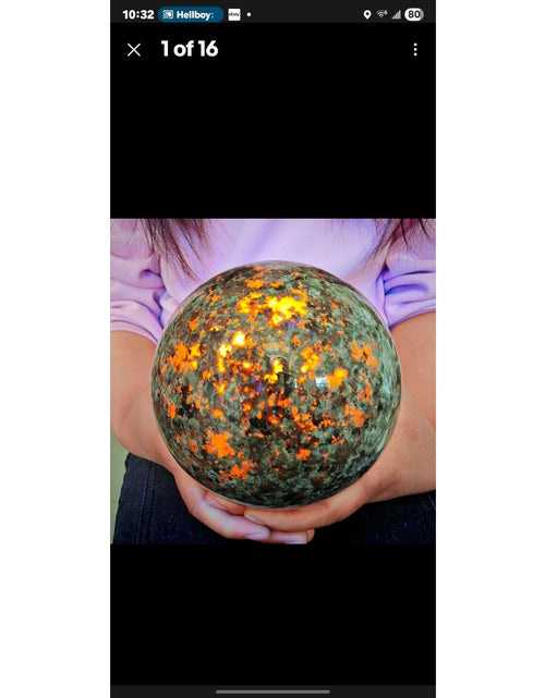 Load image into Gallery viewer, 6.71LB Natural Volcano Quartz Sphere Crystal Ball Healing
