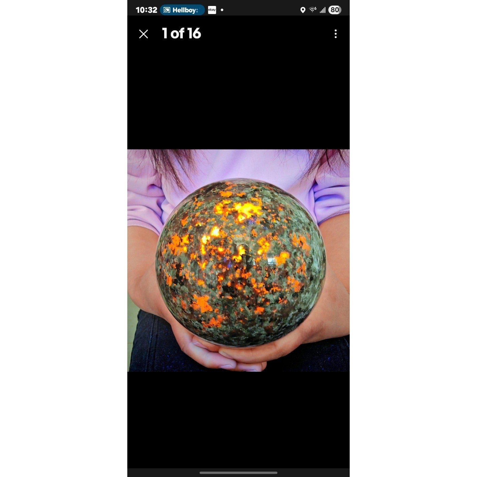 6.71LB Natural Volcano Quartz Sphere Crystal Ball Healing