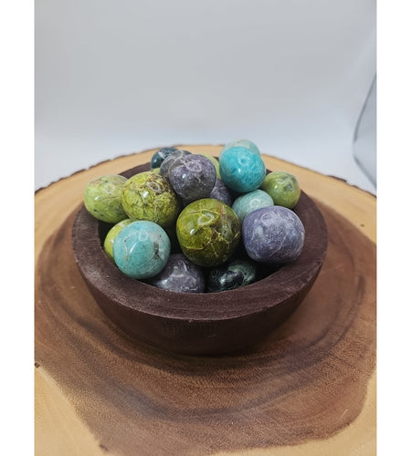 Ocean Jasper Spheres In Bowl 2lbs Of Stones