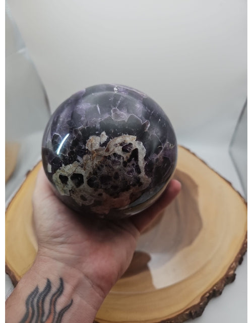 Load image into Gallery viewer, 5.6LB Natural Dream Amethyst Sphere Quartz Crystal Ball
