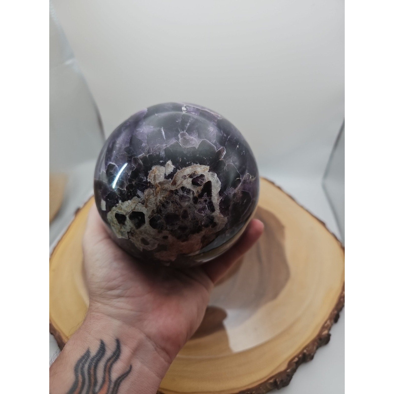 5.6LB Natural Dream Amethyst Sphere Quartz Crystal Ball