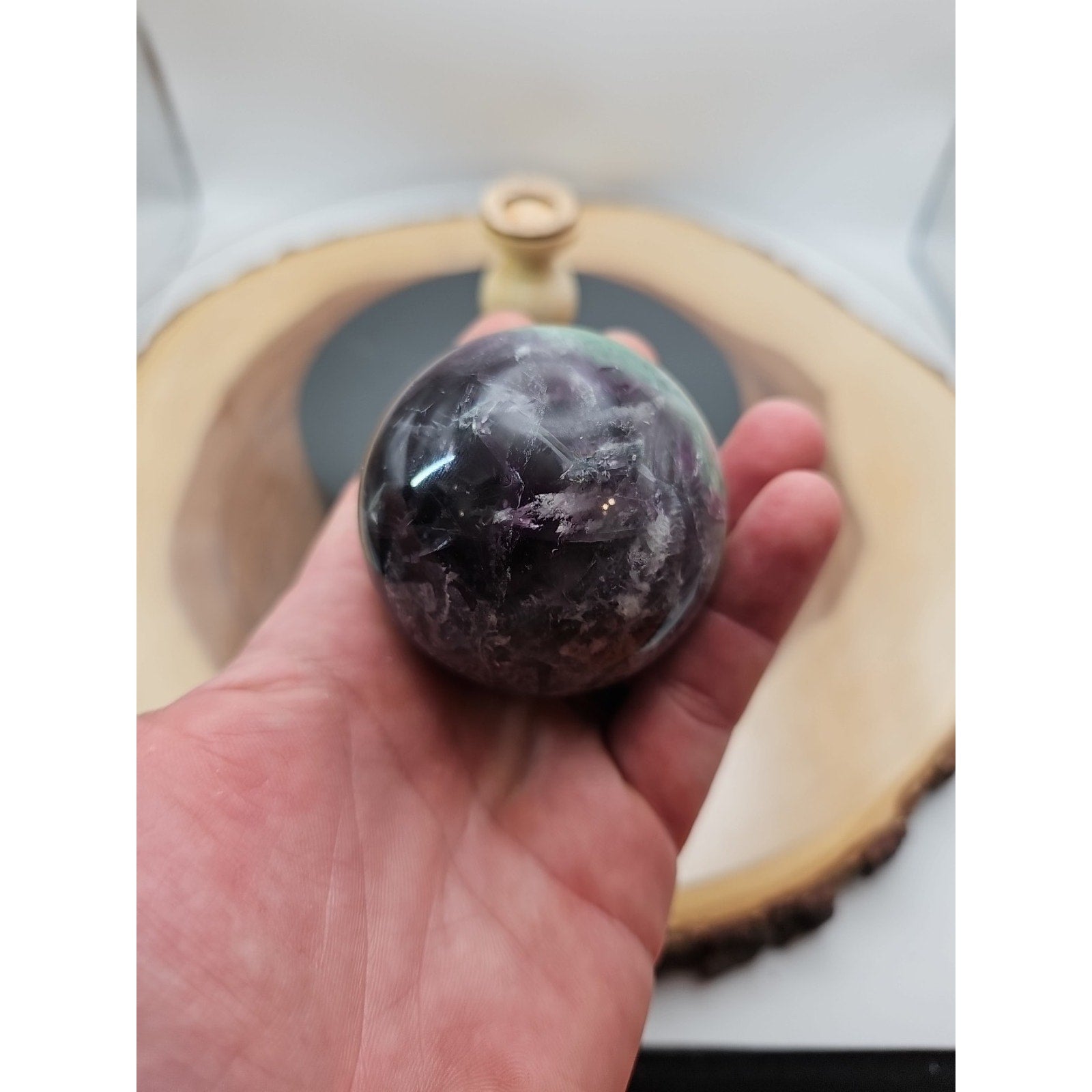 Fluorite Speare .71lbs W/Stand