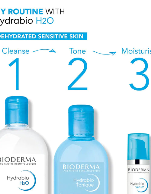 Load image into Gallery viewer, Bioderma - Hydrabio H2O Micellar Water - Face Cleanser and Makeup Remover - Micellar Cleansing Water for Dehydrated Sensitive Skin 33.4 Fl Oz (Pack of 1)
