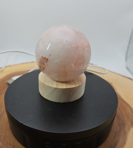 Quartz Crystal Sphere W/led Light Stand 63mm Avg