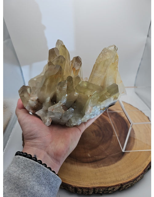 Load image into Gallery viewer, 4.2LB Natural citrine cluster mineral specimen quartz crystal restoration-

