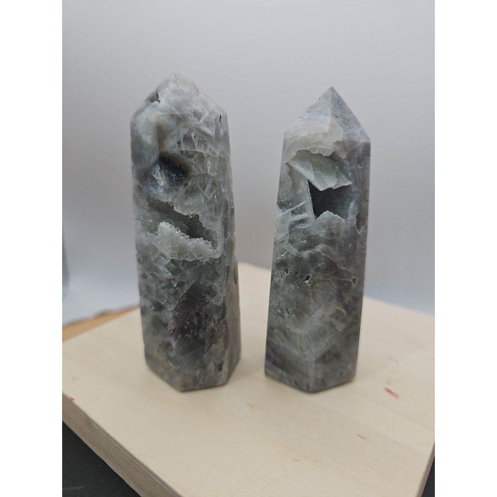 Fluorite Crystal Towers 1 Pair .56lb