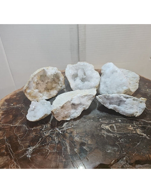 Load image into Gallery viewer, 6pcs 2.72lbs Lot Geode Crystal Moroccan Quartz
