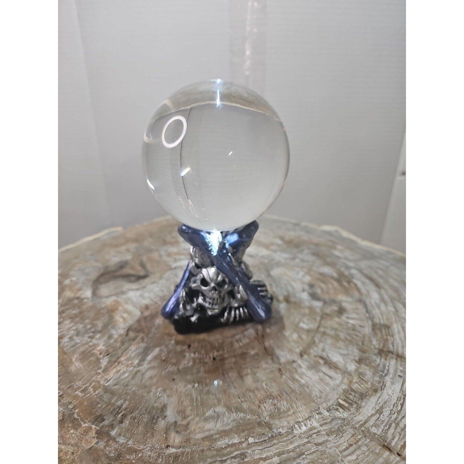 100mm K9 Clear Photography Crystal Ball Sphere Decoration Lens Photo + Stand