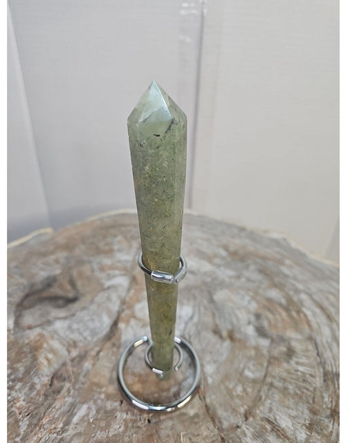 Load image into Gallery viewer, 168g Grape Stone Scepter W/Stand 7in Long
