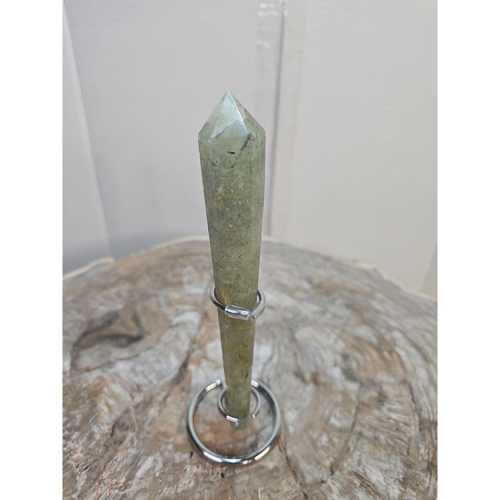 168g Grape Stone Scepter W/Stand 7in Long