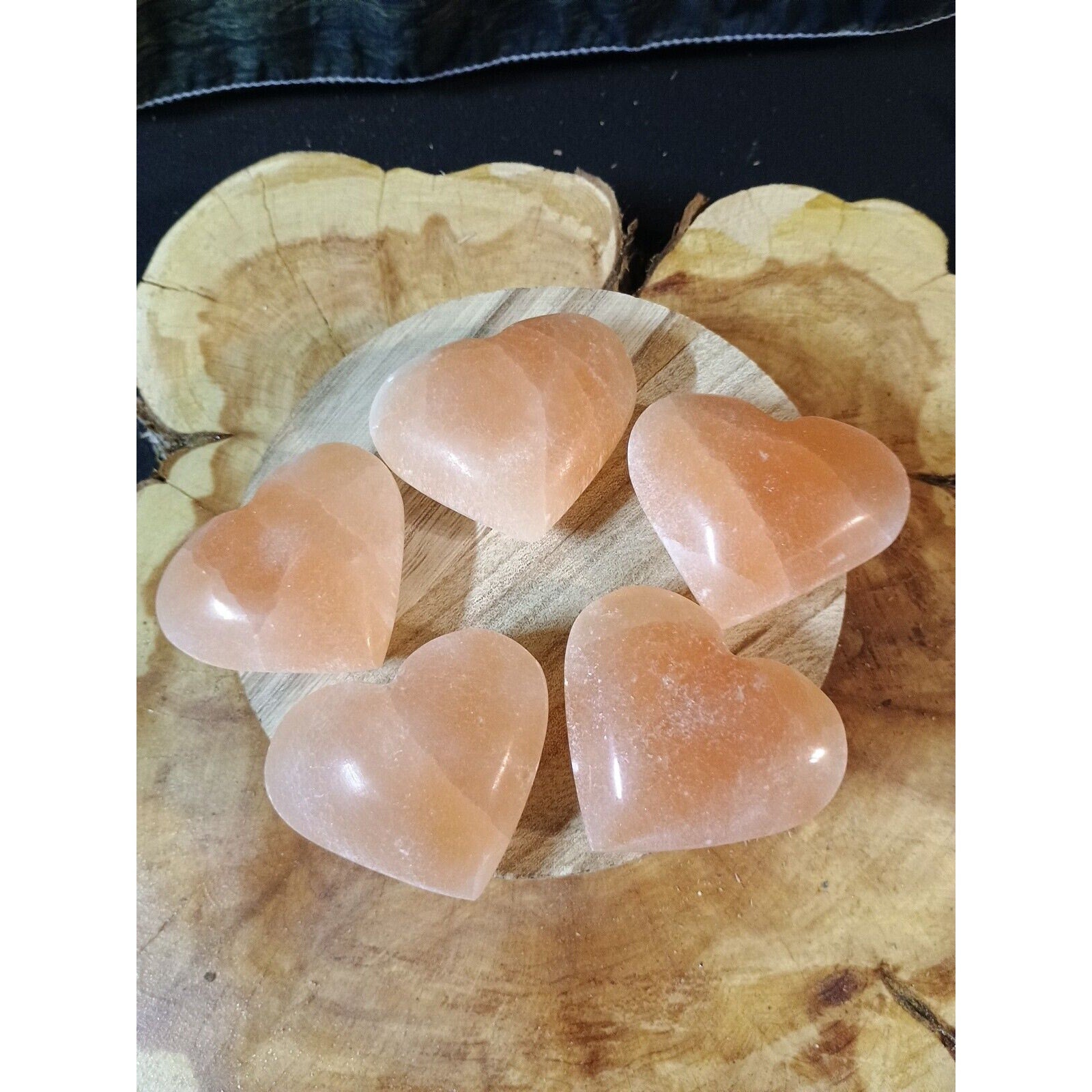 Heart ShapePeach Palmstone 1 Each