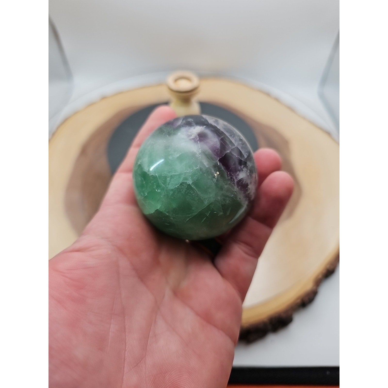 Fluorite Speare .71lbs W/Stand