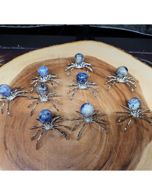 Load image into Gallery viewer, Lapis Spider Sphere 1each 20mm
