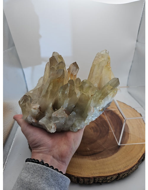 Load image into Gallery viewer, 4.2LB Natural citrine cluster mineral specimen quartz crystal restoration-
