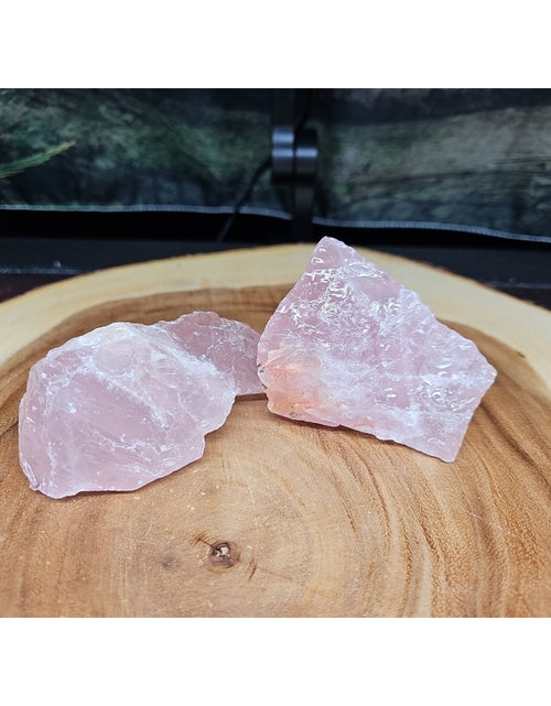 Load image into Gallery viewer, 1 Pair Rose Wuartz Raw Chunk 1lb
