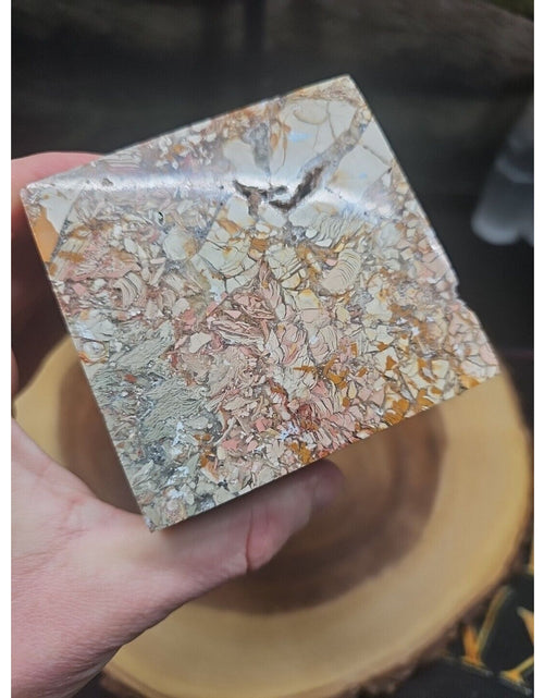 Load image into Gallery viewer, 2.83LB 1Pcs Natural Ocean Jasper Onyx Quartz Crystal Geode Square Heptahedron
