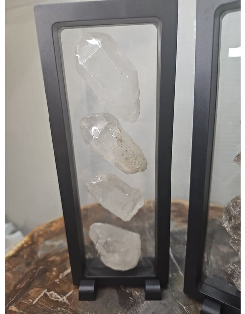 Load image into Gallery viewer, Quartz Crystal &amp; Smokey Quartz W/Stands Total Weight 1.33lbs Great Show Item
