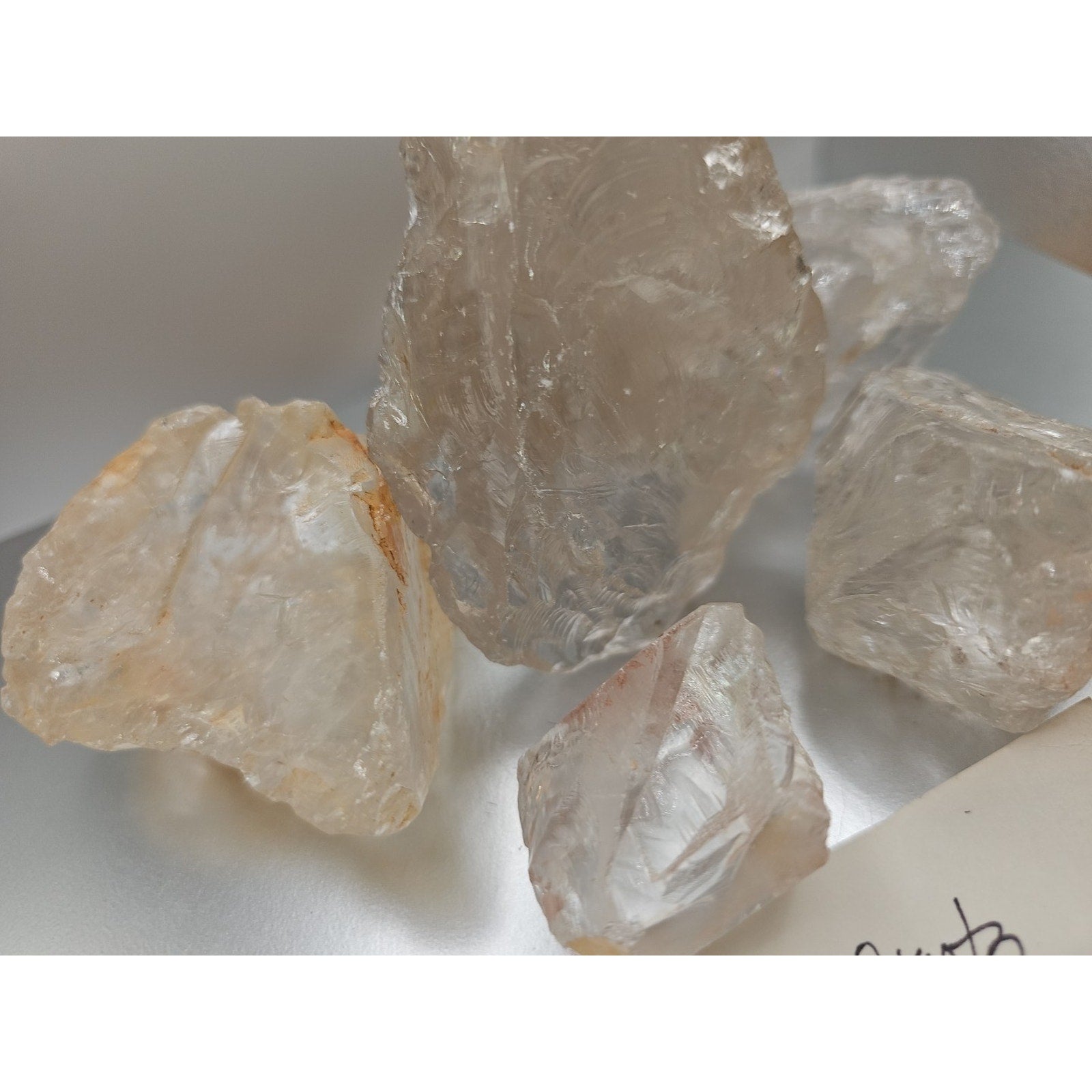 Quartz Crystal Clusters 1.48lbs 5pcs From Madagascar