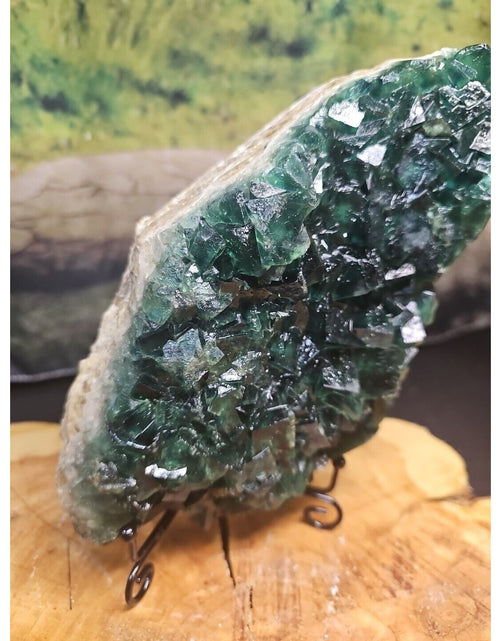 Load image into Gallery viewer, 3.2lb NATURAL Green FLUORITE Quartz Crystal Cluster Mineral Specimen
