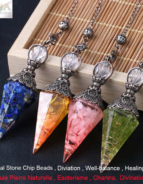 Load image into Gallery viewer, Chakra Healing Pendulum Crystals
