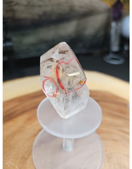 Load image into Gallery viewer, Quartz Crystal cluster Natural W/trapped Water 2 Spots 53gr
