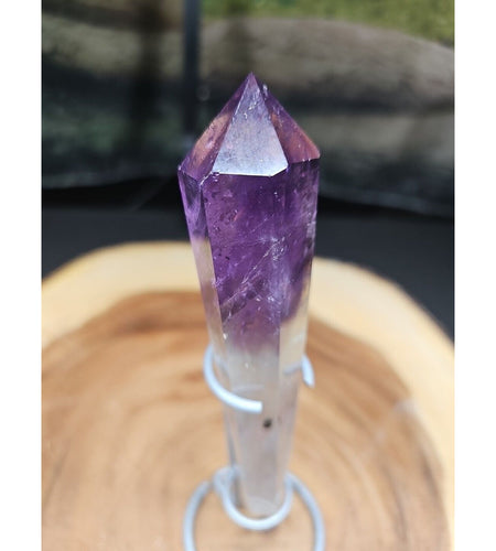 148G Natural Dream Amethyst Quartz Crystal Wand Point Realistic Healing