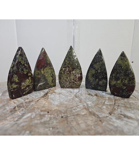 1.37LB 5Pcs Natural Dragon Blood Gem Stone Jasper Crystal Flame Point Healing