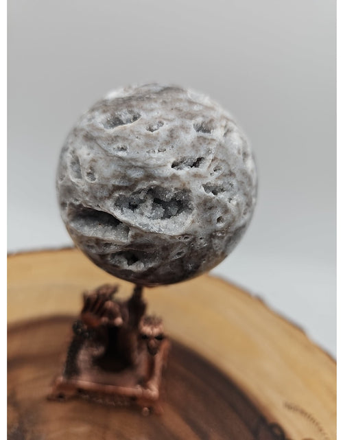 Load image into Gallery viewer, Druzy Ocean Jasper Sphere 62mm With Stand
