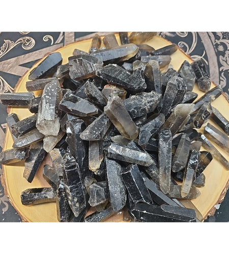 1lb Natural Raw smokey Clear Quartz Crystal Points Original Brazil