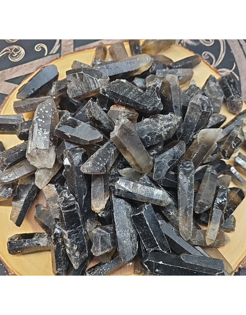 Load image into Gallery viewer, 1lb Natural Raw smokey Clear Quartz Crystal Points Original Brazil
