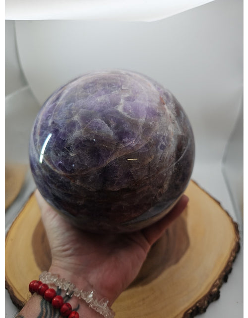 Load image into Gallery viewer, 11.78lbs Natural Dream Amethyst Quartz Crystal Sphere Ball
