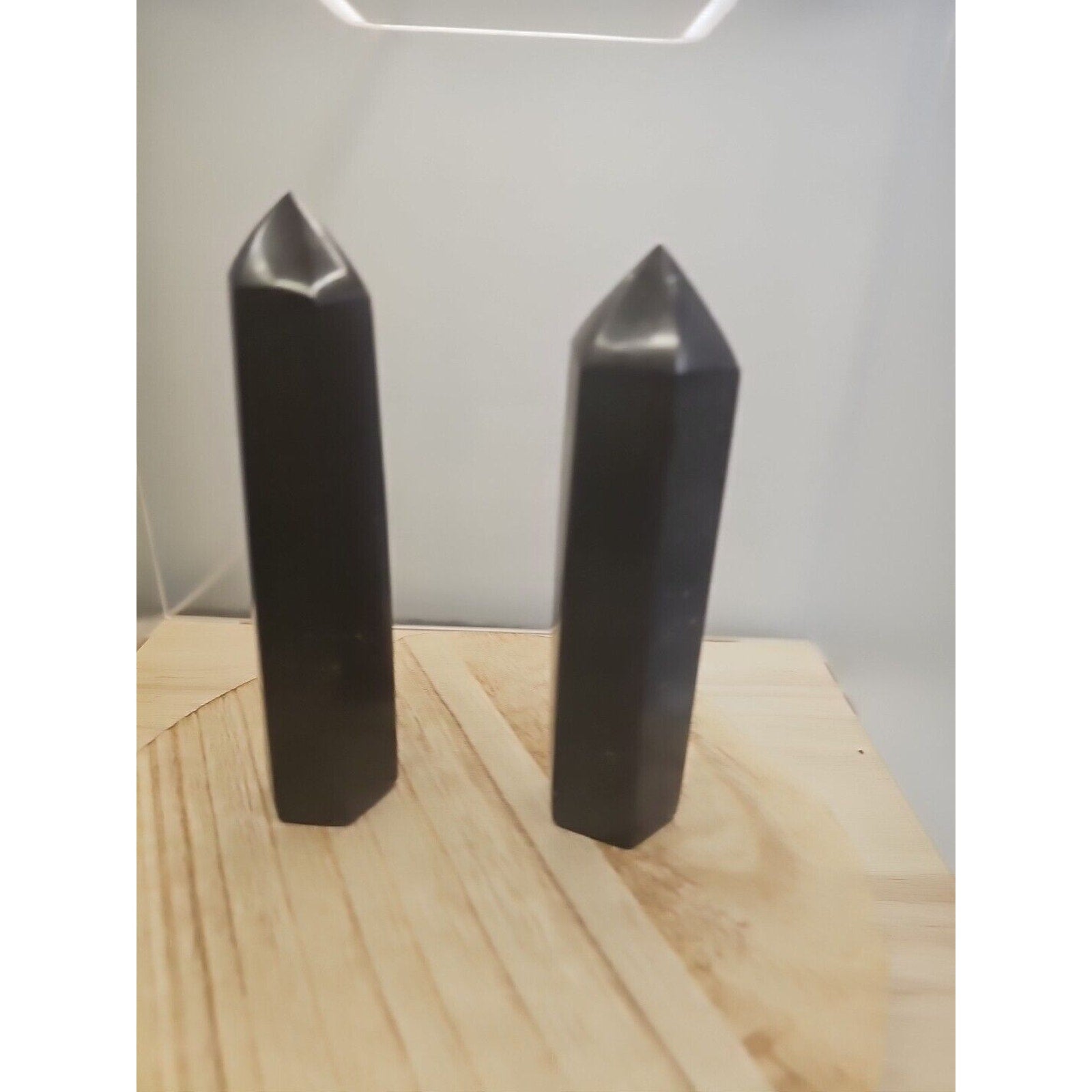 10oz-14oz 1each Natural Black Tourmaline Quartz Crystal Tower Polished Healing