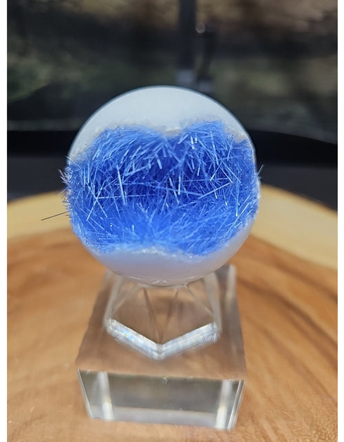 Load image into Gallery viewer, Magnesium phosphate Sphere W/Stand 154g 50mm
